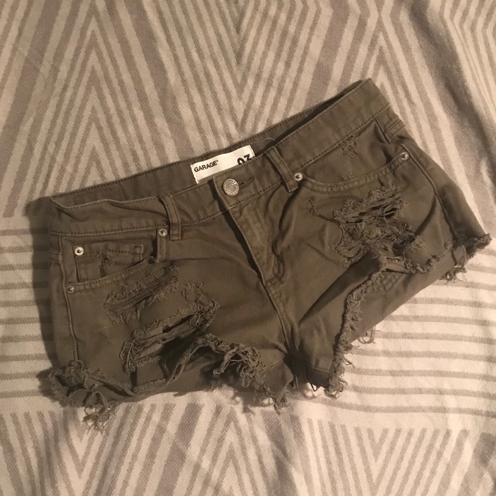 Garage Army Green Shorts